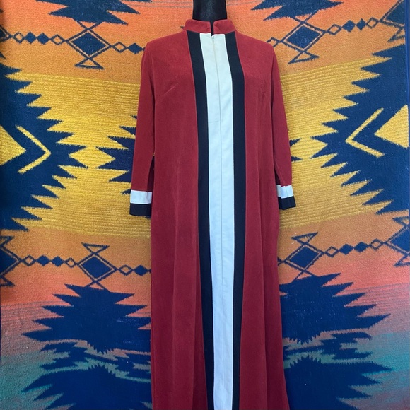 Vintage Vanity Fair House Dress Robe. Zip Up. Pockets. Size 10. USA. 70’s. - Picture 3 of 15